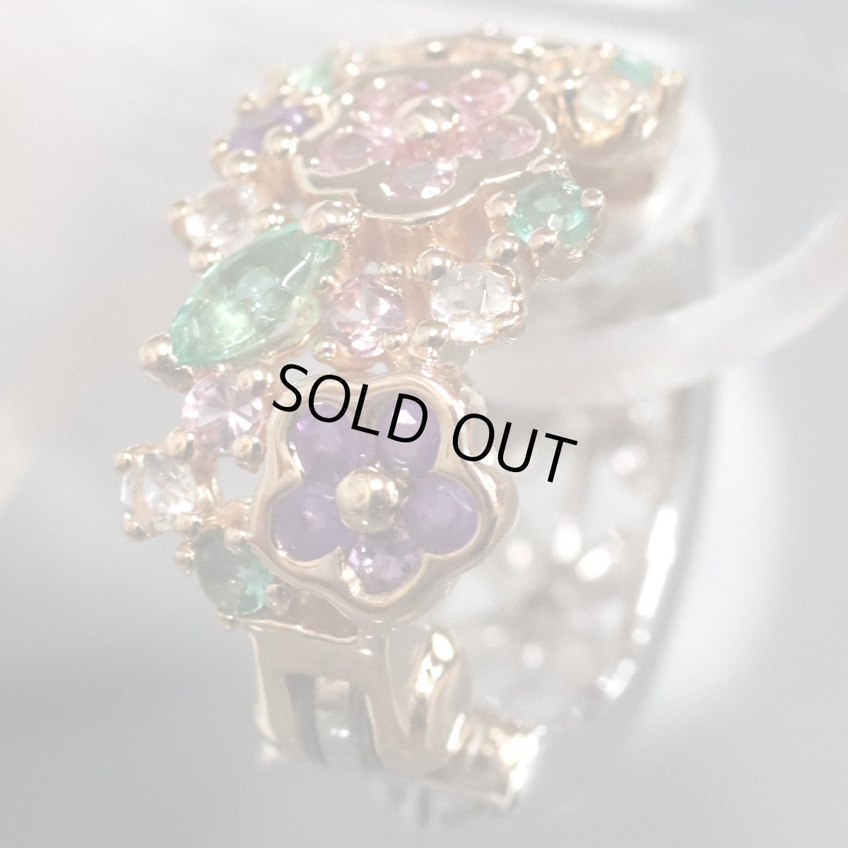 画像6: K18PG/WGマルチカラーストーンピアリング 0.10 E0.08 SP0.10 S0.08 M0.07 D0.05 6.8g (6)