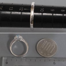 画像8: K18WGブルートパーズダイヤモンドリング BT0.83 D0.14 3.9g #11 (8)
