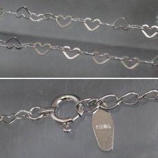 画像8: K18WG/PGダイヤモンドハートチェーンペンダント 月モチーフ D0.07 D0.04 4.2g 44cm (8)