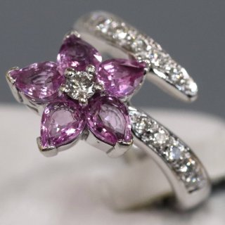 K18 ジュエリーマキ　スターパープルサファイアダイヤモンドトップ　ネックレス ジュエリーマキ ネックレス サファイア 0.28ct ダイヤモンド