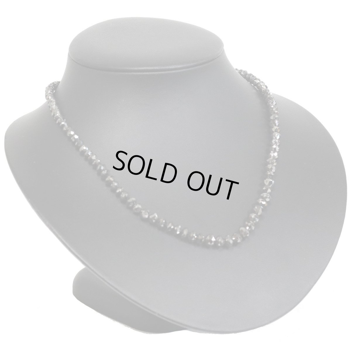 画像2: Pt850ブラックダイヤモンドネックレス BkD111.66 22.2g AJ付49cm 鑑別書 (2)