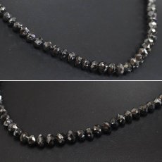 画像3: Pt850ブラックダイヤモンドネックレス BkD111.66 22.2g AJ付49cm 鑑別書 (3)