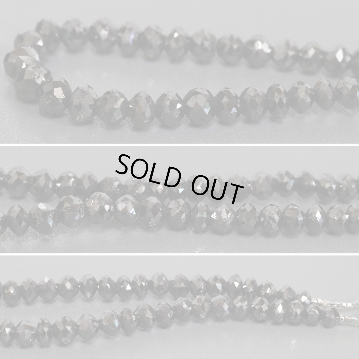 画像4: Pt850ブラックダイヤモンドネックレス BkD111.66 22.2g AJ付49cm 鑑別書 (4)