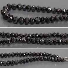 画像4: Pt850ブラックダイヤモンドネックレス BkD111.66 22.2g AJ付49cm 鑑別書 (4)