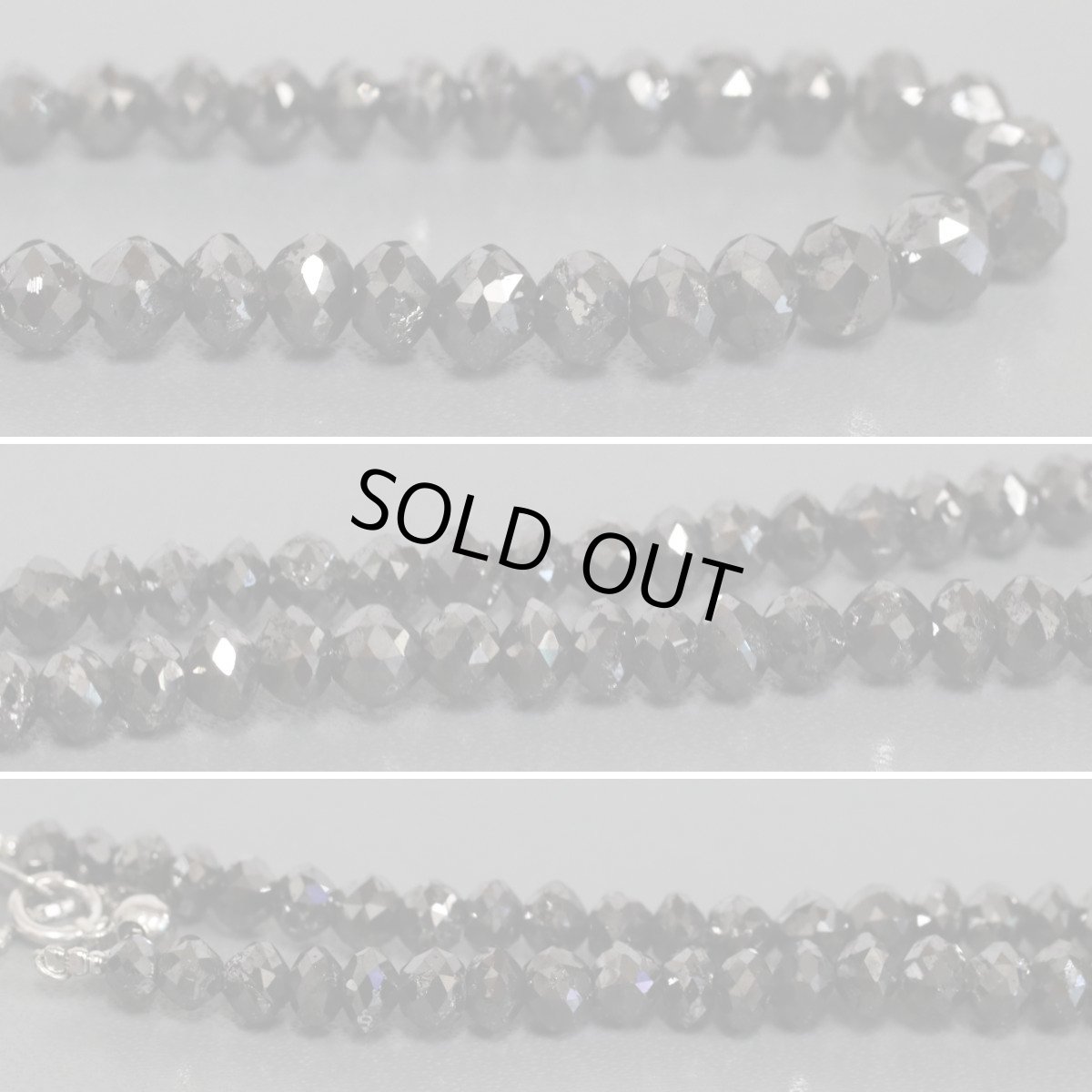 画像5: Pt850ブラックダイヤモンドネックレス BkD111.66 22.2g AJ付49cm 鑑別書 (5)