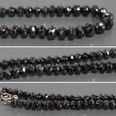 画像5: Pt850ブラックダイヤモンドネックレス BkD111.66 22.2g AJ付49cm 鑑別書 (5)