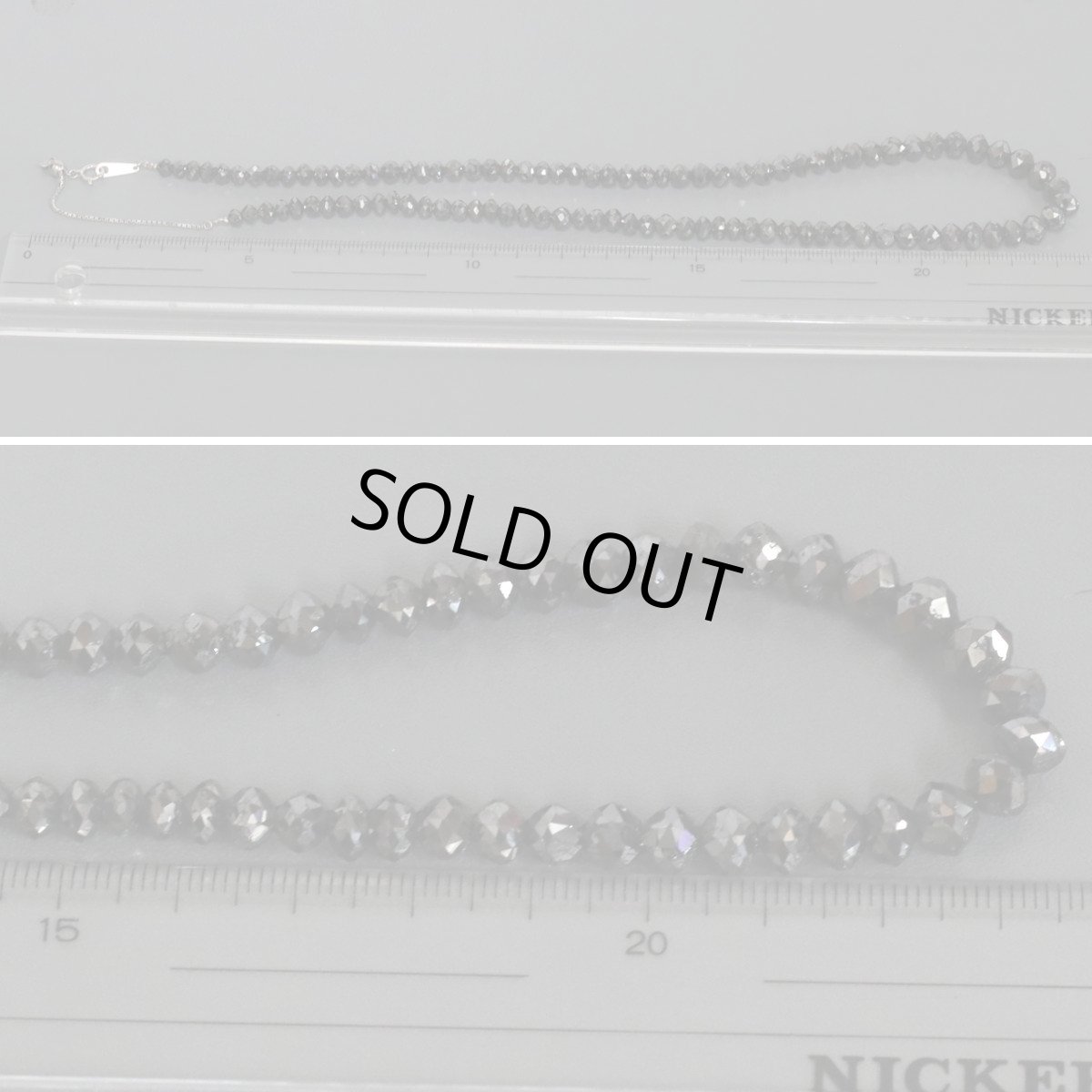 画像7: Pt850ブラックダイヤモンドネックレス BkD111.66 22.2g AJ付49cm 鑑別書 (7)