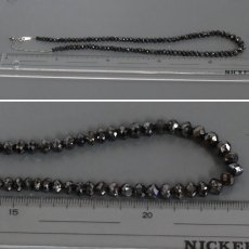 画像7: Pt850ブラックダイヤモンドネックレス BkD111.66 22.2g AJ付49cm 鑑別書 (7)