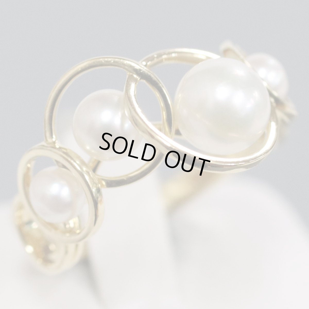 画像1: タサキ 750パールリング #14 4.2ｇ エニーマリング イエローゴールド (1)