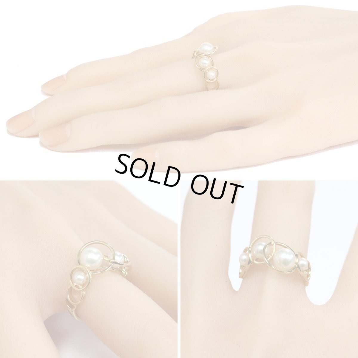 画像10: タサキ 750パールリング #14 4.2ｇ エニーマリング イエローゴールド (10)