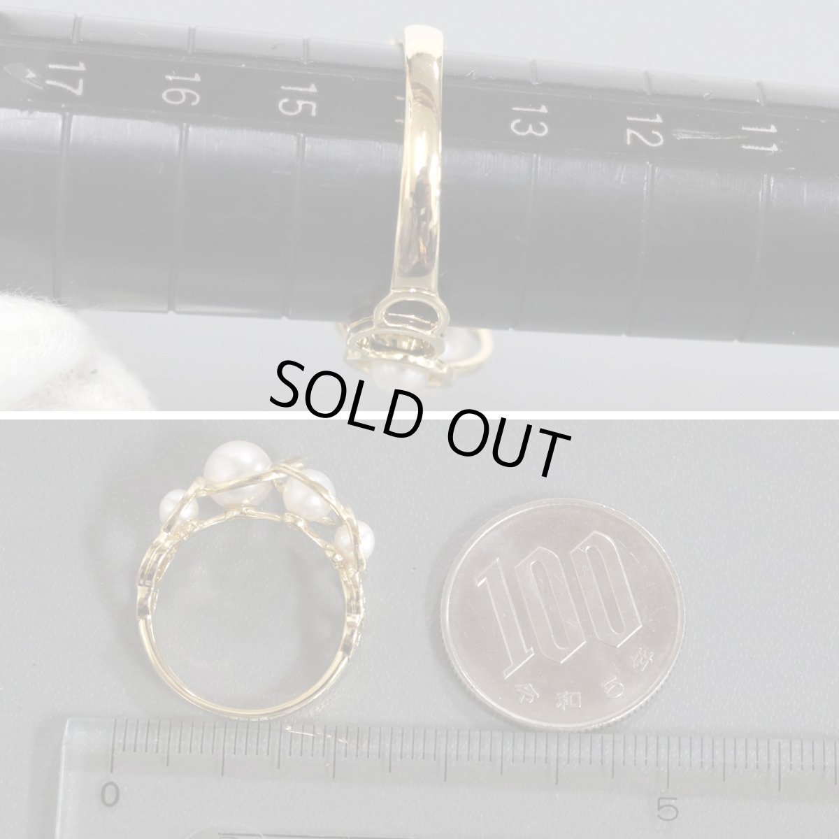 画像8: タサキ 750パールリング #14 4.2ｇ エニーマリング イエローゴールド (8)