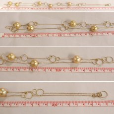 画像10: K18ゴールデンパールネックレス 18.5g 76cm (10)