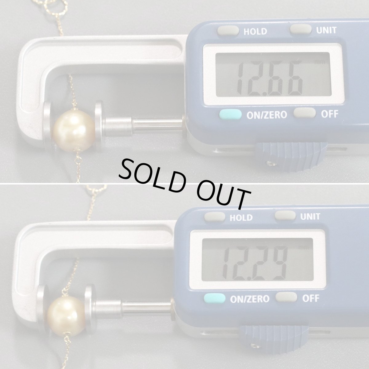 画像4: K18ゴールデンパールネックレス 18.5g 76cm (4)