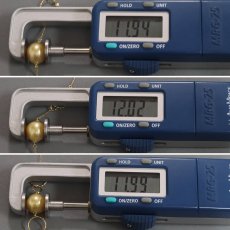 画像5: K18ゴールデンパールネックレス 18.5g 76cm (5)