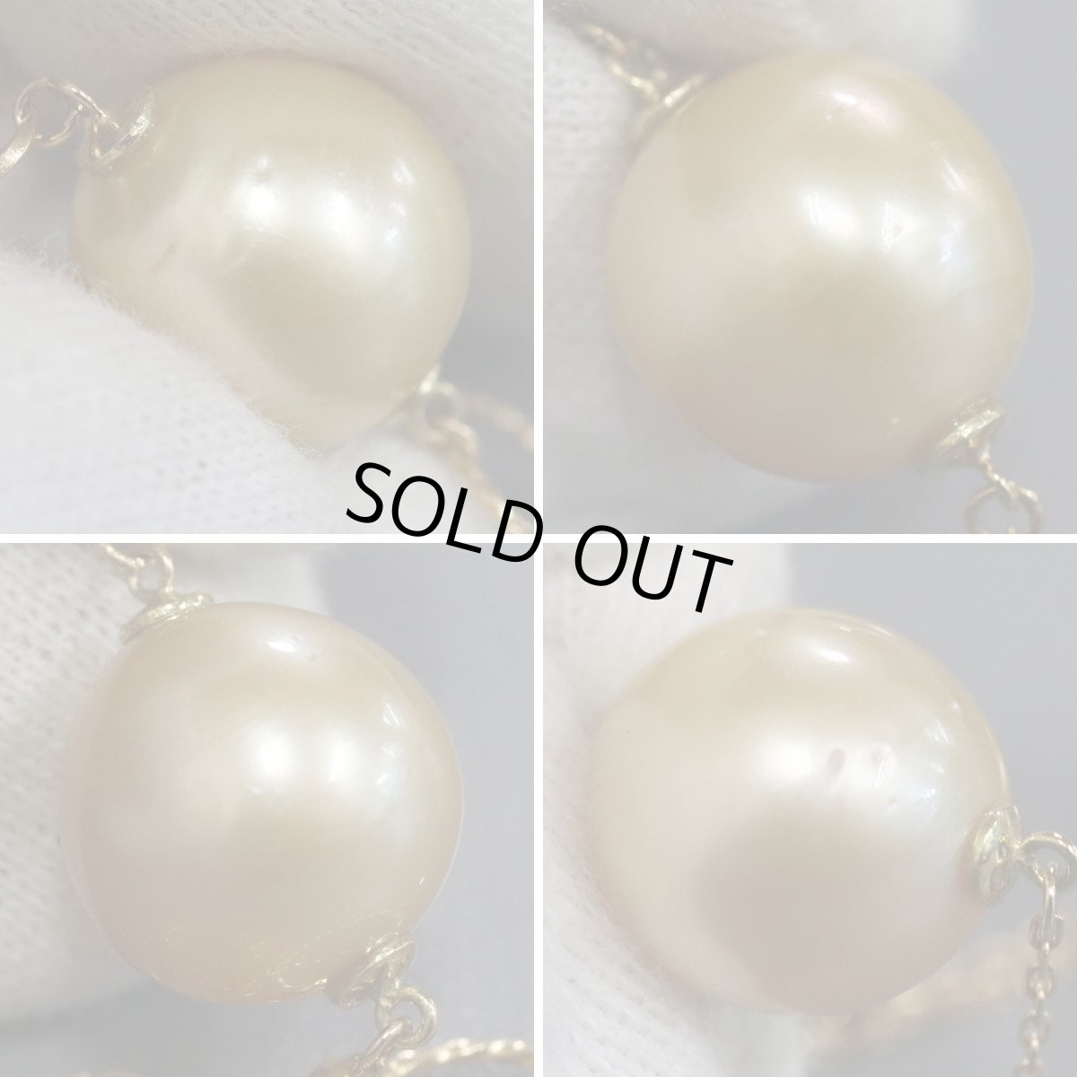 画像6: K18ゴールデンパールネックレス 18.5g 76cm (6)