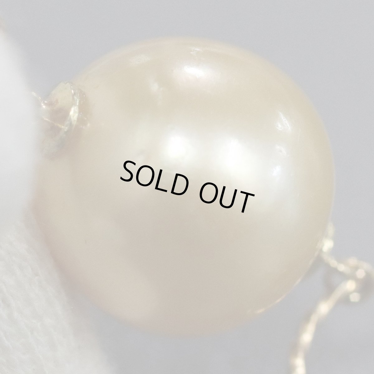 画像8: K18ゴールデンパールネックレス 18.5g 76cm (8)