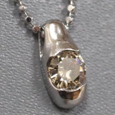 画像1: Pt900/850ダイヤモンドペンダント D0.388 4.7g 41cm (1)