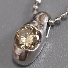 画像3: Pt900/850ダイヤモンドペンダント D0.388 4.7g 41cm (3)