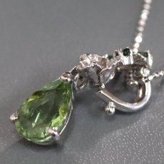 画像3: K18WGトルマリンペンダント T2.17 4.6g 40cm (3)