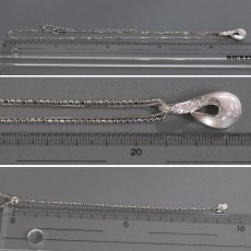 画像8: ルシオラ K18WGピンクシェルダイヤモンドペンダント D0.20 9.7g AJ付50cm 保証書 (8)