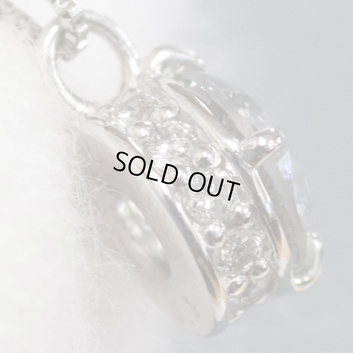 画像4: Pt900/850ダイヤモンドネックレス D0.60 1.8g AJ付44cm 鑑定書 (4)