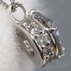 画像4: Pt900/850ダイヤモンドネックレス D0.60 1.8g AJ付44cm 鑑定書 (4)