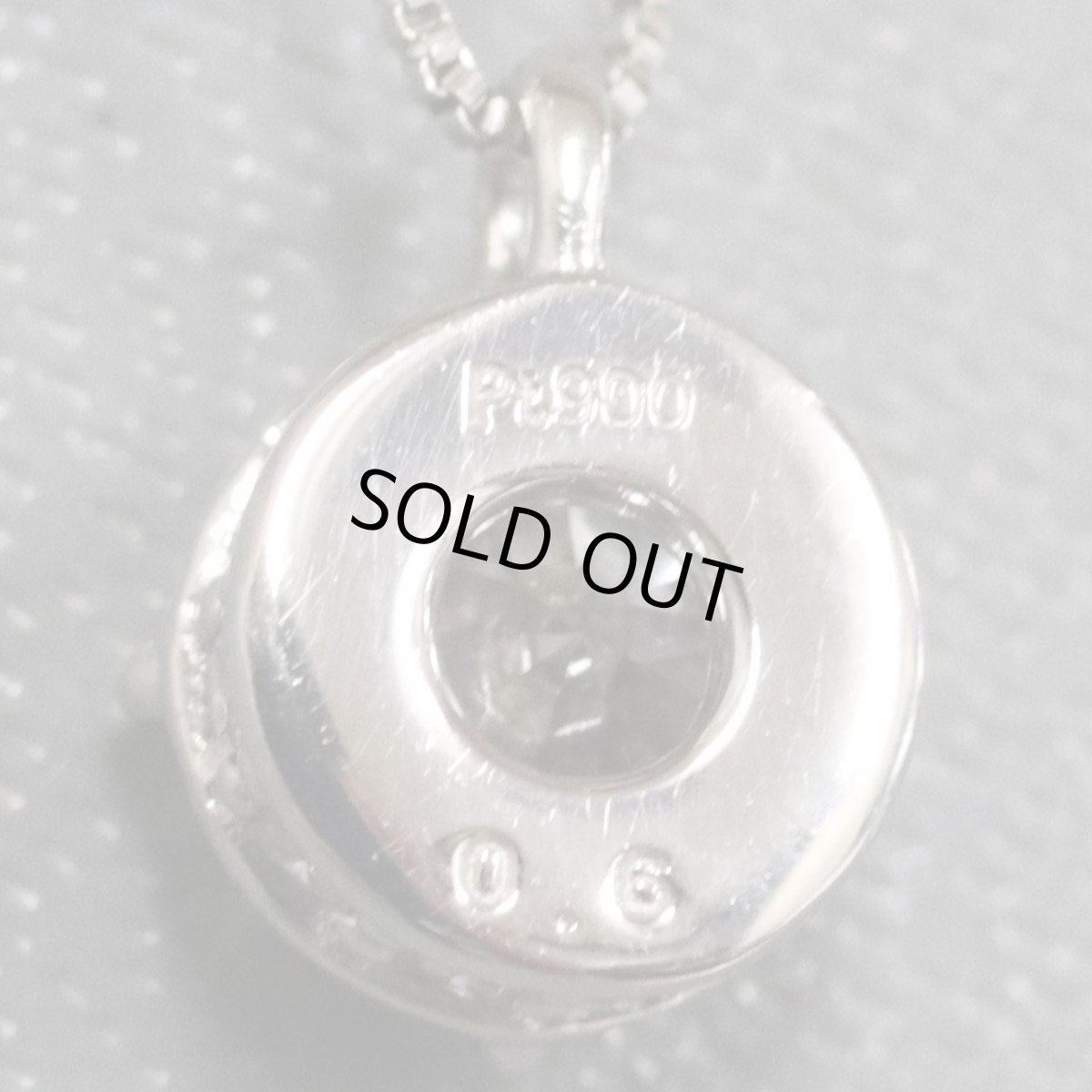 画像5: Pt900/850ダイヤモンドネックレス D0.60 1.8g AJ付44cm 鑑定書 (5)