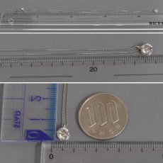 画像9: Pt900/850ダイヤモンドネックレス D0.60 1.8g AJ付44cm 鑑定書 (9)