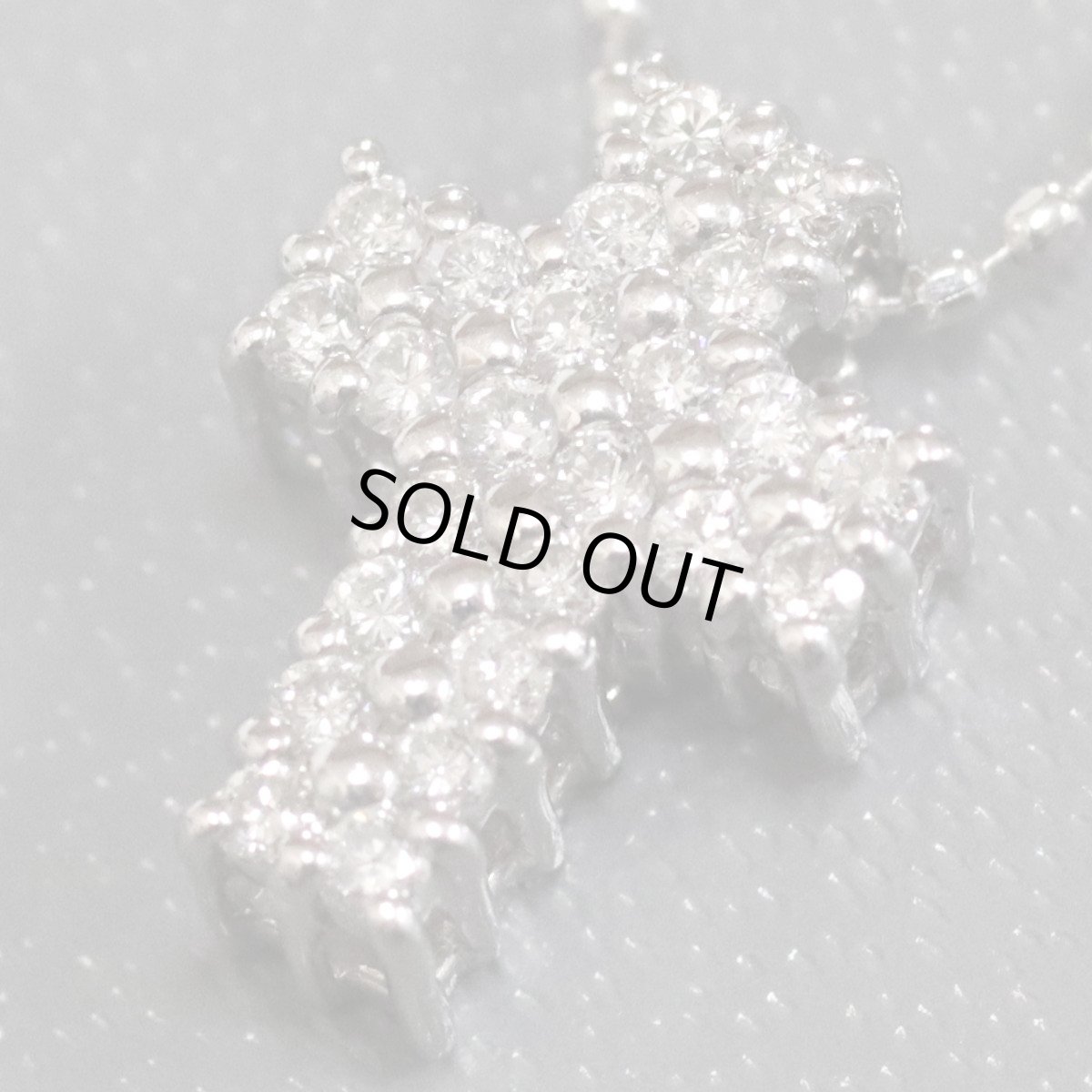 画像3: Pt900/850ダイヤモンドペンダント クロスモチーフ D0.19 3.0g 40cm プラチナ (3)