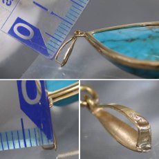 画像6: K18ターコイズペンダントトップ 7.3g (6)