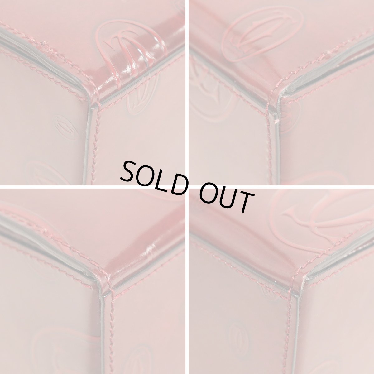 画像7: カルティエ ハッピーバースデー ハンドバッグ ターンロック マストライン ボルドー (7)