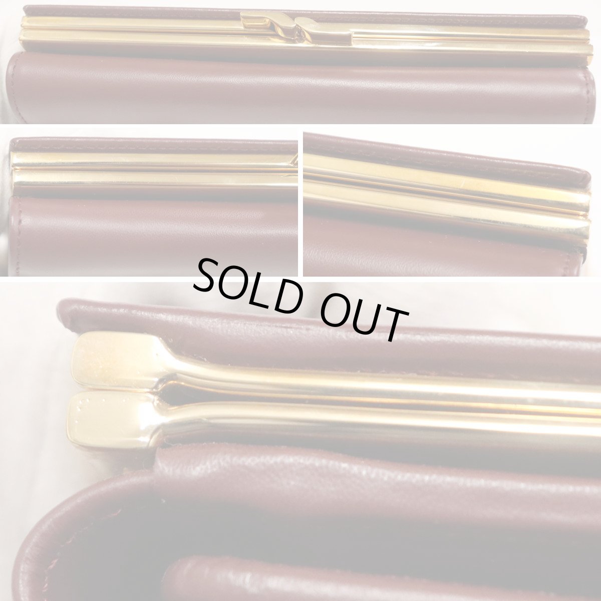 画像3: カルティエ がま口長財布 マストライン ボルドー (3)