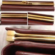 画像3: カルティエ がま口長財布 マストライン ボルドー (3)