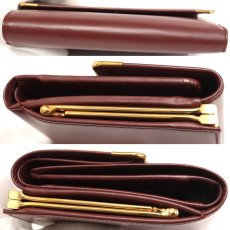 画像4: カルティエ がま口長財布 マストライン ボルドー (4)