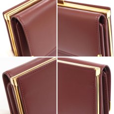 画像5: カルティエ がま口長財布 マストライン ボルドー (5)