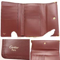 画像7: カルティエ がま口長財布 マストライン ボルドー (7)