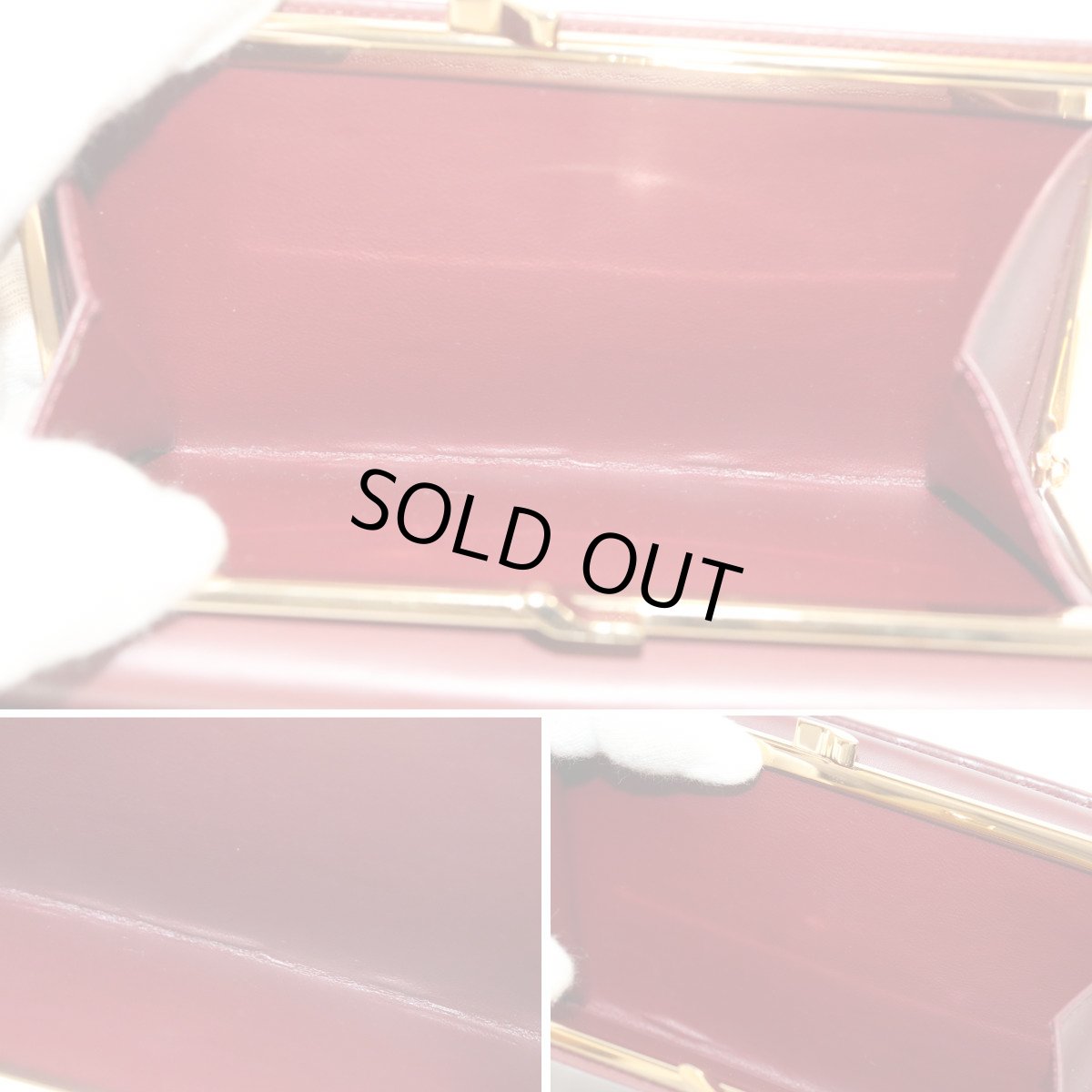 画像9: カルティエ がま口長財布 マストライン ボルドー (9)