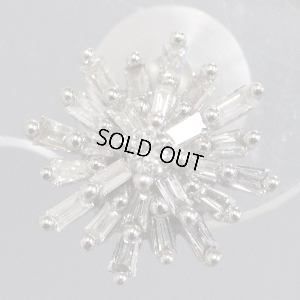 画像4: K18WGダイヤモンドピアス D0.15×2 1.3g(キャッチ抜き) (4)