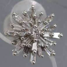 画像5: K18WGダイヤモンドピアス D0.15×2 1.3g(キャッチ抜き) (5)
