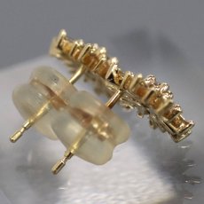画像2: K18YGダイヤモンドピアス D0.20×2 1.8g(キャッチ抜き) (2)