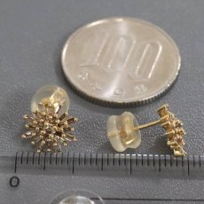 画像8: K18YGダイヤモンドピアス D0.20×2 1.8g(キャッチ抜き) (8)