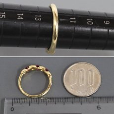 画像8: K18ルビーダイヤモンドリング R0.60 D0.07 3.2g #12 (8)