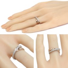 画像10: ヴァンドーム Pt900/K18PGダイヤモンドリング D0.19 4.8g #9 (10)