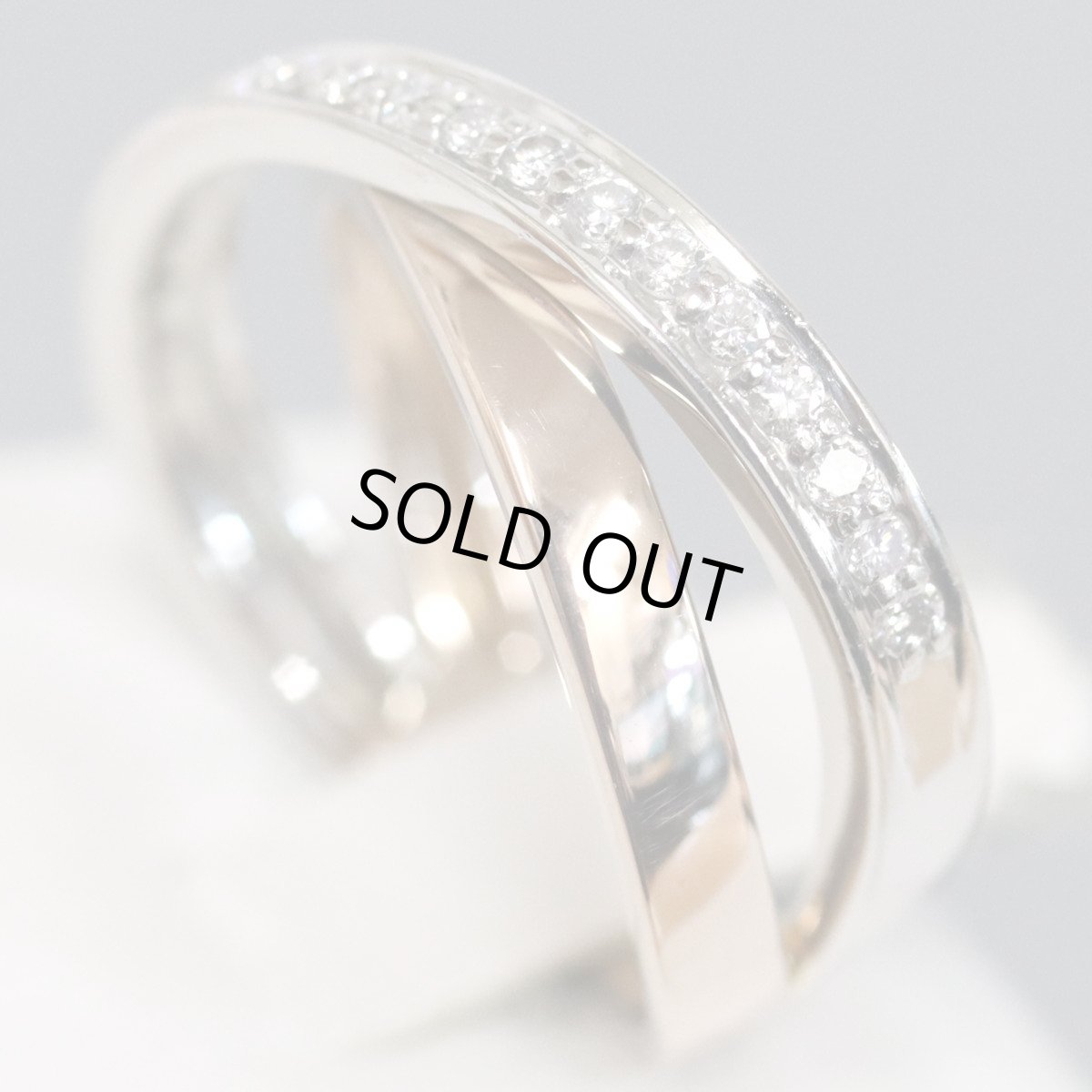 画像3: ヴァンドーム Pt900/K18PGダイヤモンドリング D0.19 4.8g #9 (3)