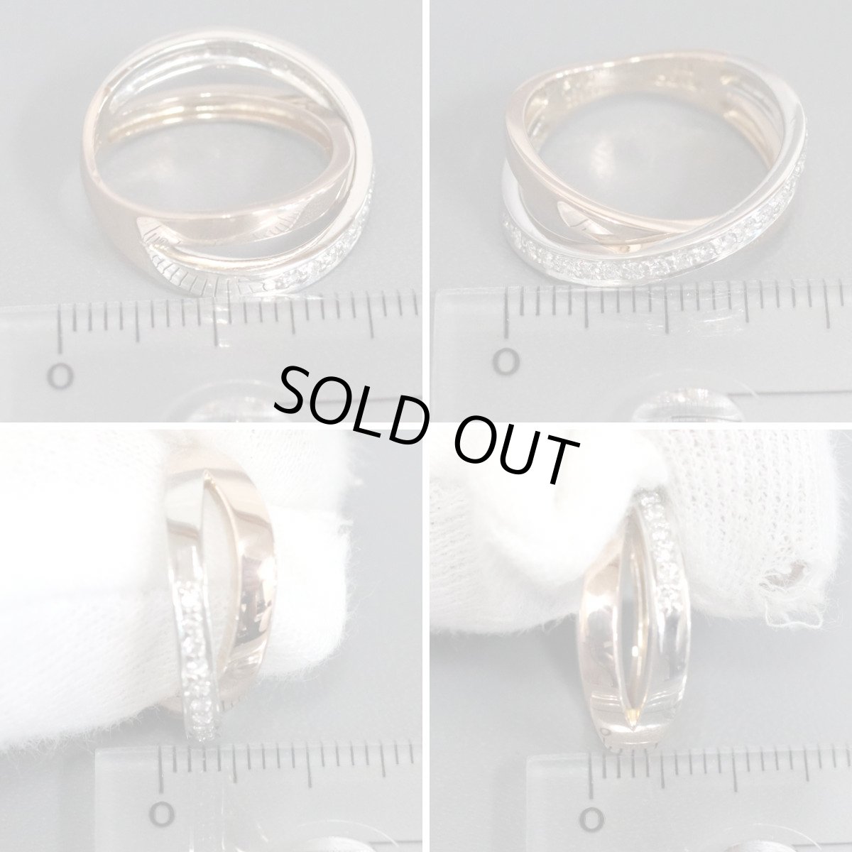 画像9: ヴァンドーム Pt900/K18PGダイヤモンドリング D0.19 4.8g #9 (9)