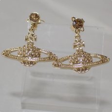 画像1: ヴィヴィアンウエストウッド MINI BAS RELIEF ドロップピアス(1205999311) (1)