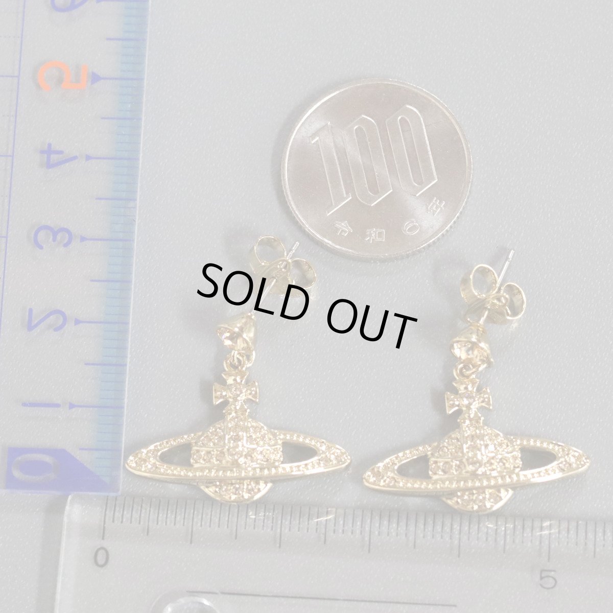 画像7: ヴィヴィアンウエストウッド MINI BAS RELIEF ドロップピアス(1205999311) (7)