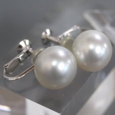 画像2: K18WGパールイヤリング 約11.5mm 総計5.9g (2)