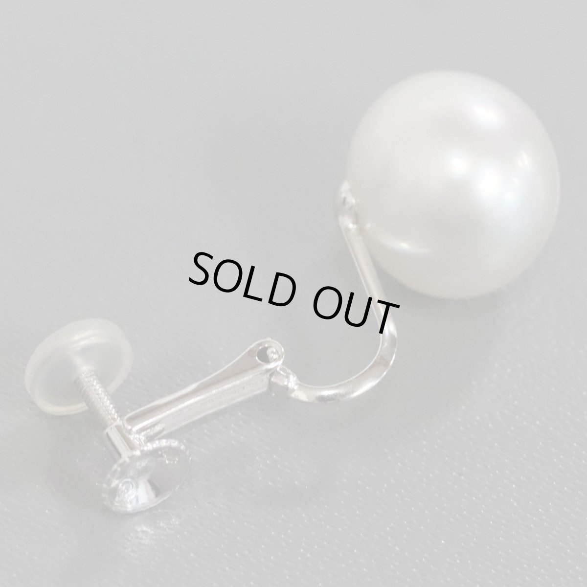 画像3: K18WGパールイヤリング 約11.5mm 総計5.9g (3)