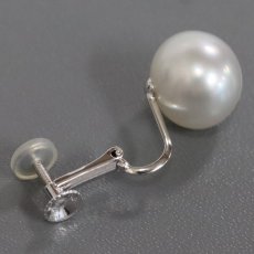 画像3: K18WGパールイヤリング 約11.5mm 総計5.9g (3)